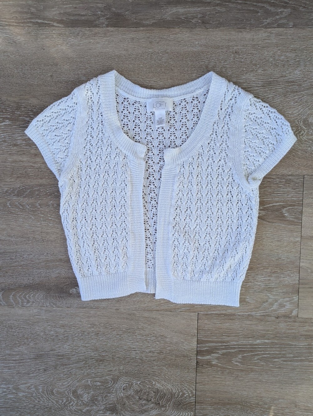 Short Sleeve Crochet Cardigan